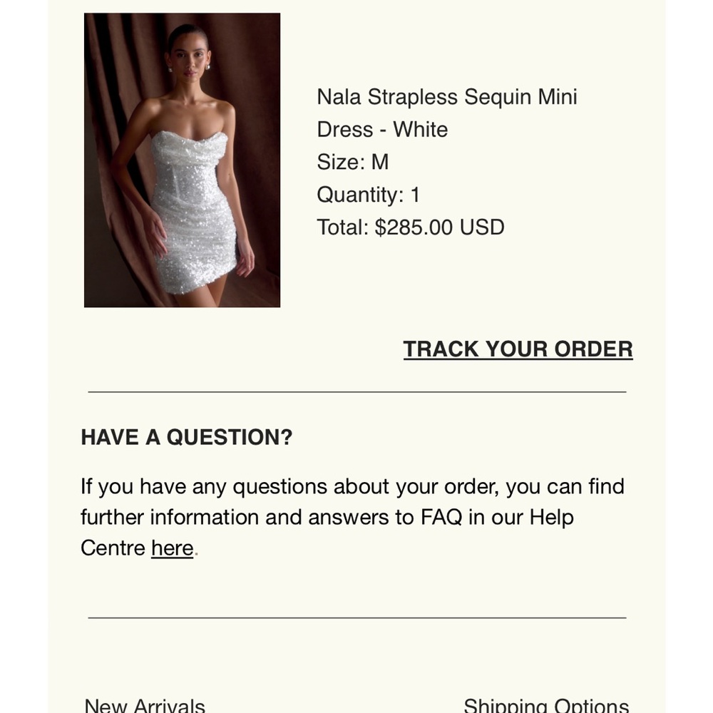 Meshki Strapless Sequin Dress - White